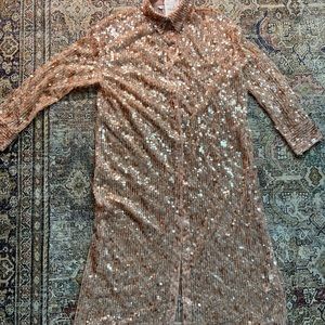 COPY - Zara Sequined Long Shirt